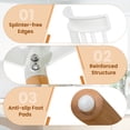 thumbnail image 6 of Giantex Set of 4 Windsor Dining Chairs, Armless Side Chairs w/ Spindle Back, White, 6 of 6