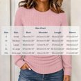 thumbnail image 6 of KyCheLot Womens Long Sleeve Ribbed T-Shirts Crew Neck Solid Color Tops Casual Pullover Dailywear, 6 of 6