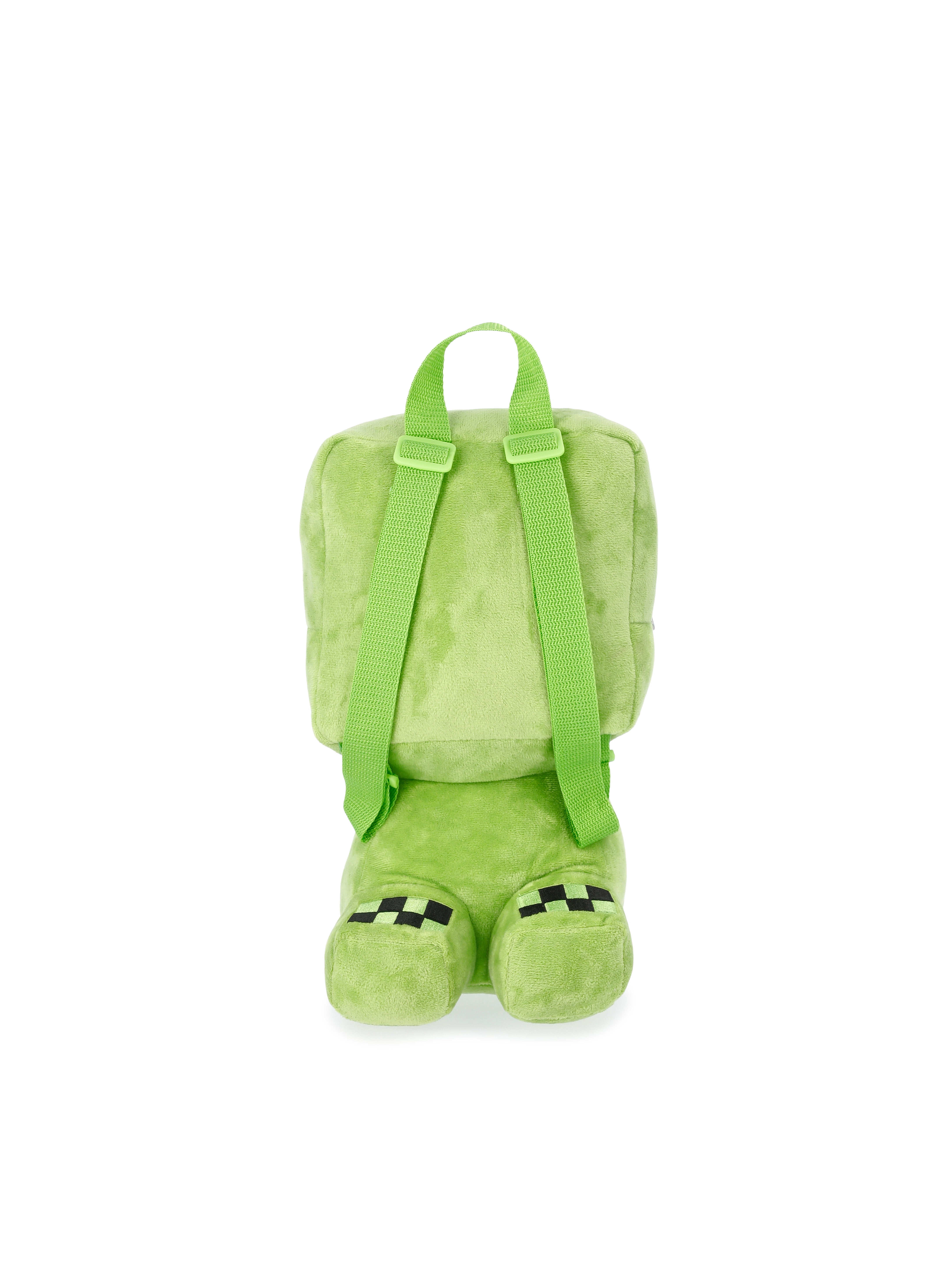 Minecraft Unisex Kids Plush Creeper Backpack, Green