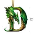 thumbnail image 3 of Christmas Alphabet Decoration Dragons Pendant Alphabet Christmas Decoration Dragons Christmas Decoration, 3 of 6