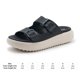thumbnail image 2 of Sandalias deportivas antideslizantes de suela gruesa para mujer, para interior y exterior (Negro 39), 2 of 9