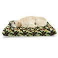 thumbnail image 1 of Colorful Pet Bed, Polygonal Pattern with Triangle Shapes Futuristic Inspirations Repetitive Simple, Resistant Pad for Dogs and Cats Cushion with Removable Cover, 24" x 39", Multicolor, by Ambesonne, 1 of 4