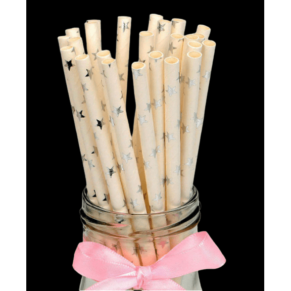 SPARKING STAR Paper Straws*
