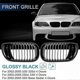 thumbnail image 4 of Gloss Black Front Hood Kidney Grill for - E46 3 Series 2002-2005 4D Sedan 318I 320I 323I 328I Front, 4 of 5