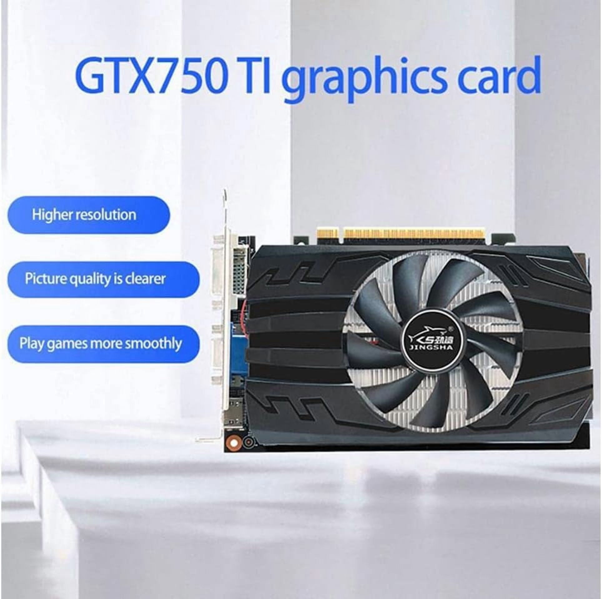 GTX750 TI 4GB Graphics Card 128 Bit GDDR5 1020/1085MHz 60W 6Pin HD Desktop Graphics Card Computer Gam