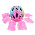 thumbnail image 1 of Ensemble de Protection pour Patinage, 7 Pcs Ensemble Casque Vélo Enfants Genouillères Réglables pour la Conduite, 1 of 8