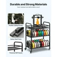 thumbnail image 5 of VEVOR 3D Printer Filament Storage Rack, 3 Tier Heavy Duty Storage Shelf, Rolling Filament Spool Holders Racks with Wheels, Filaments Organzied for 3D Printing Station, Office, Workshop (Shelf Only), 5 of 9