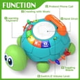 thumbnail image 2 of LieGorJi Baby Turtle Toys , Tummy Time Toy for 12-18 Months, Musical  Crawling Toys with Light & Sound, Birthday Gift Early Educational Toy for Baby Infant 6 7 8 9 10 Months 1 2 Year Old, 2 of 7