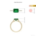 thumbnail image 5 of ANGARA Lab Grown 1.5 Ct Emerald-Cut Emerald Cathedral Engagement Ring for Women in 14K Yellow Gold (Size-8x6mm) | May Birthstone, Anniversary, Jewelry Gift for Women | Lab-Grown Emerald Ring, 5 of 9