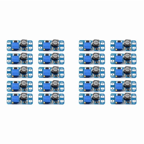 20PCS, , Convertidor DC-DC, Regulador Boost, MóDulo de AlimentacióN USB, 2V-24V una 5V-28V, Salida 2A, Micro-USB