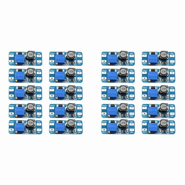 20PCS, , Convertidor DC-DC, Regulador Boost, MóDulo de AlimentacióN USB, 2V-24V una 5V-28V, Salida 2A, Micro-USB