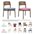 thumbnail image 4 of Lukts Snowflake pink backgrounds for Square Chair Cushion Protector, Elastic Anti-Scratch Chair Cushion Decoration-Four Pieces, 4 of 7