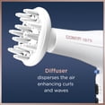 thumbnail image 3 of Secador de pelo Conair Double Ceramic con difusor Ionic Tech, 3 of 5
