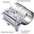 thumbnail image 4 of GFDYREE Exhaust Clamp, Lap Joint Band Clamp Stainless Steel (2.25 Inch), 4 of 5