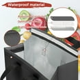 thumbnail image 5 of Uxcell Insulated Take Away Bags [20PCS] - Bulk Thermal Insulation Food- [Black & White-9.4IN], 5 of 7