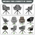 thumbnail image 6 of Xoenoiee Zebra Stripe Print Velvet Swivel Armrest Curved Back Cover, Home Office Desk Chair Covers, Stretch Wingback Dining Chair Cover Protector for Vanity Living Room, 6 of 7