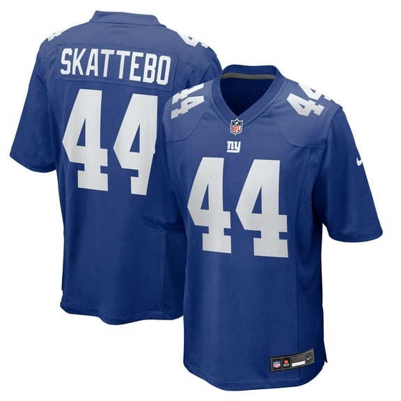 Men's Nike Cam Skattebo Royal New York Giants Team Game Player Jersey