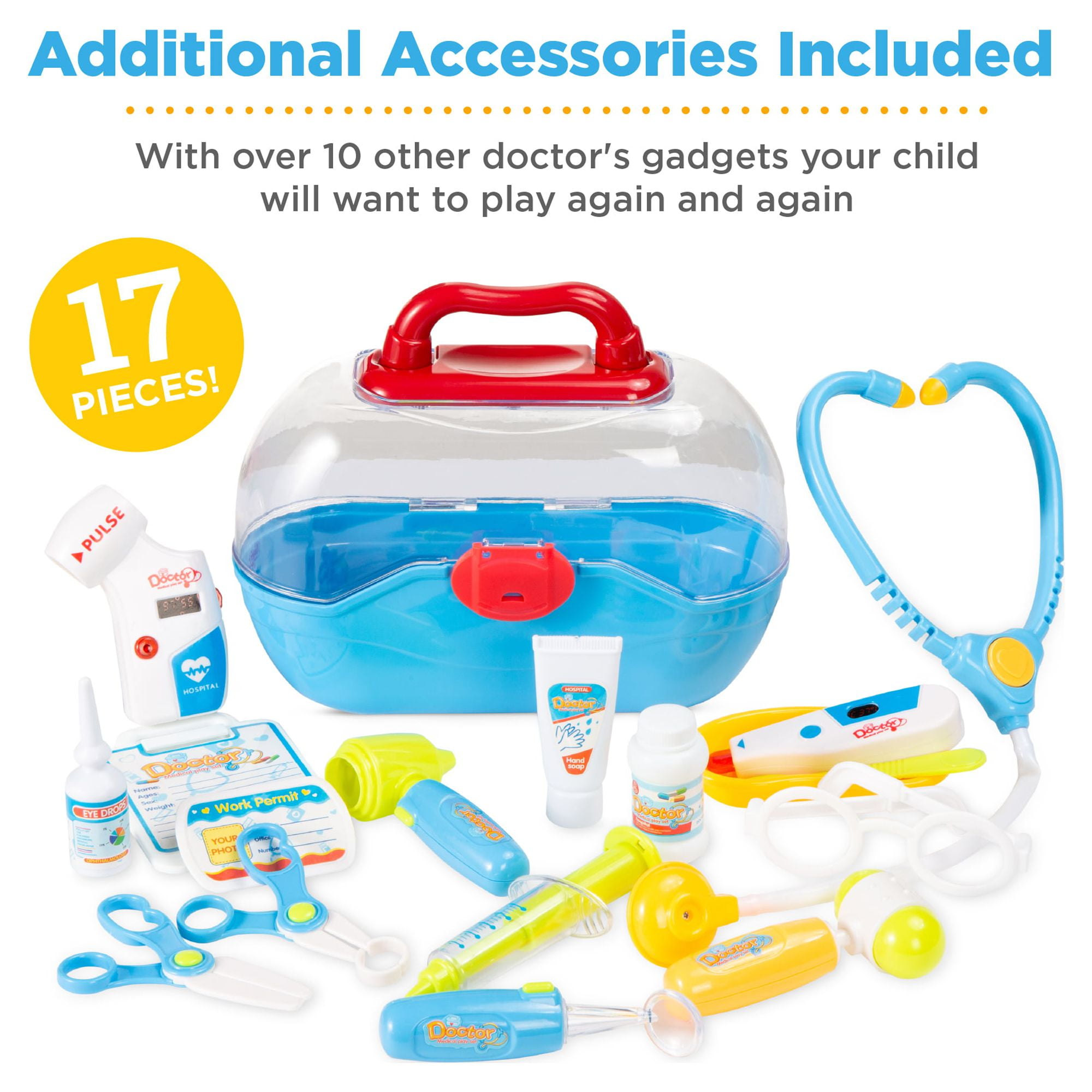Best Choice Products Play Doctor Kit, Pretend Medical Station Set