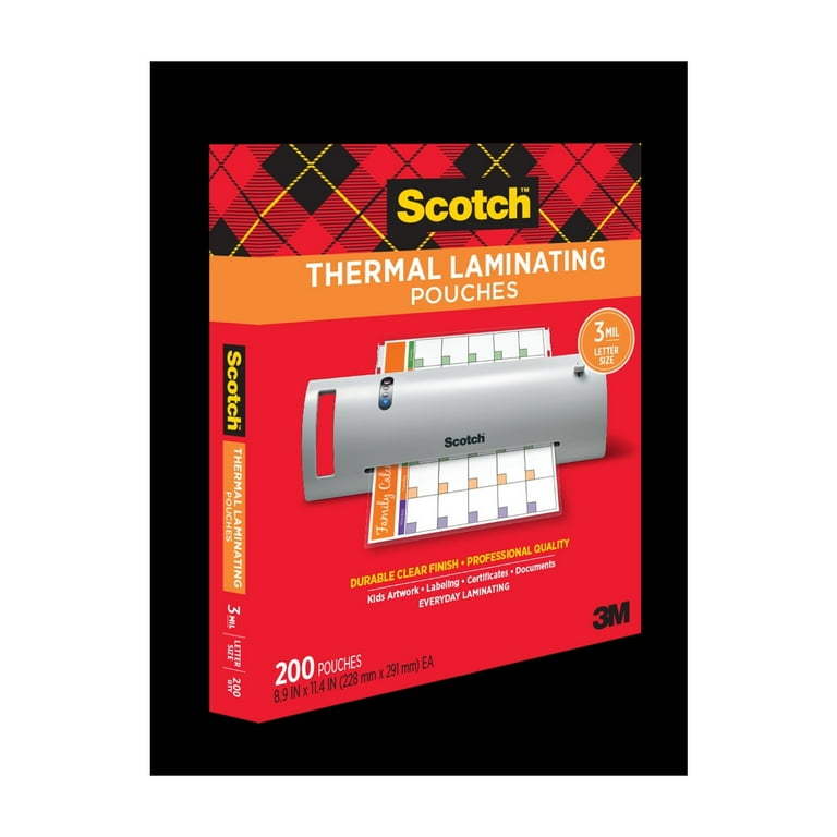 【再入荷！】 Self-Laminating Ultra-Clear Scotch™ Pouches Documents for ラミネーター