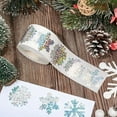 thumbnail image 7 of Bwiyojiz Christmas Decorations Home Decor Count 500pcs Decoration Holiday Products Snowflake Graffiti 1" DIY Gift Packaging Color Printing Sealing Stickers Tape, Christmas Gifts, Silver, 7 of 7