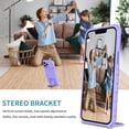 thumbnail image 6 of Compatible with iPhone 13 Pro Max Slide Camera Case Sliding Lens Cover with Hidden Kickstand 4 Corners Shockproof Heavy Duty Protective Hard PC + Soft TPU for Men Women Purple, 6 of 16