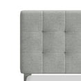 thumbnail image 3 of Mainstays Hillside Square Tufted Upholstered Full Platform Bed, Light Gray Fabric, 3 of 22