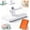 White, variant on No-Touch Snap Grip Mini Mop, Handheld Disposable Wipe Fixing Cleaner, Scraping Edge Wet Dry Surface Cleaning Tool for Household & Vehicle Spot Tidying