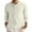 AB02-White, variant on Inglocry Men's Waffle Henley Shirts Crewneck Lightweight Sweater Long Sleeve Causal Knitted Pullover T Shirt Army Green L