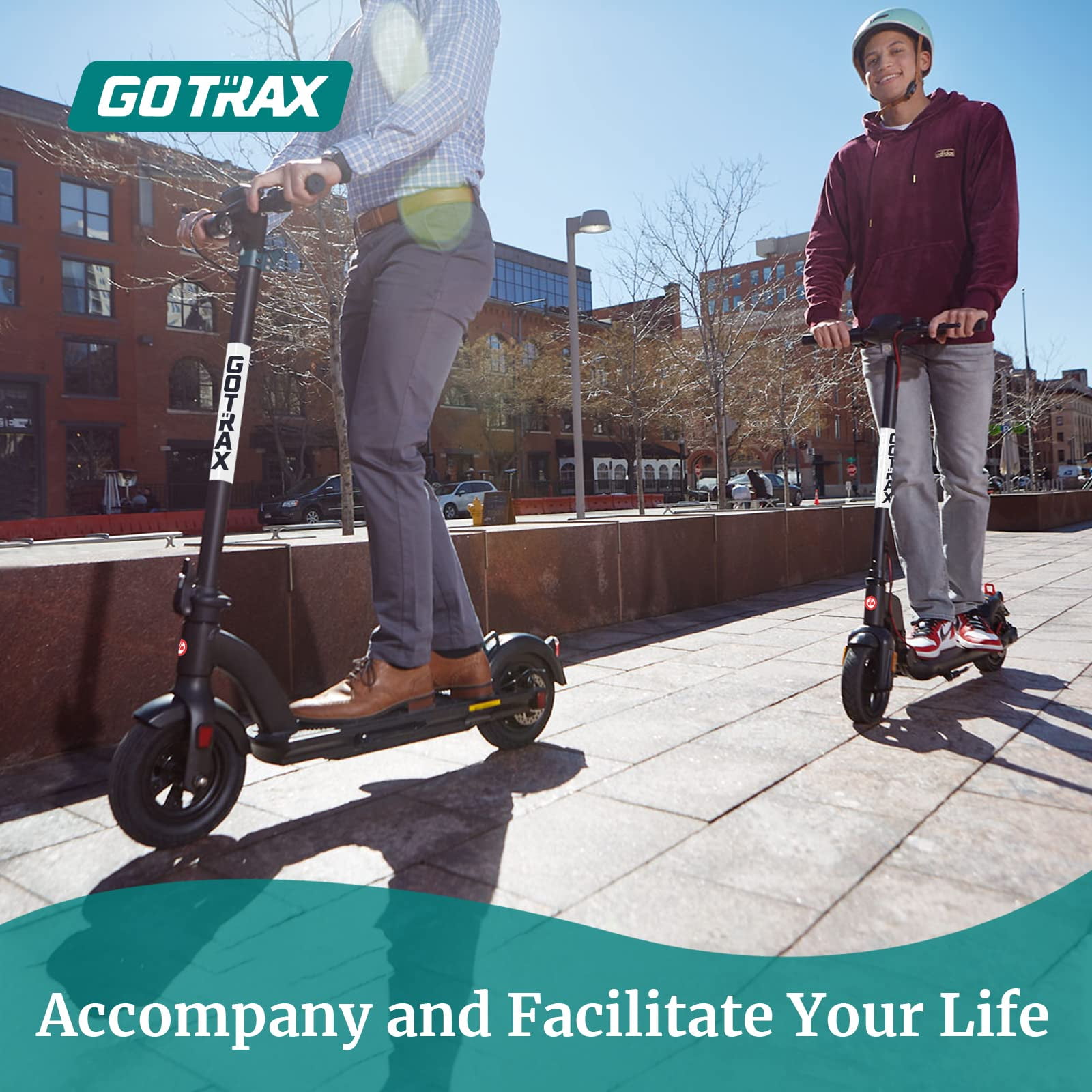 Gotrax Apex Adult Electric Scooter, 8.5 Tires 15 Mile and 15.5Mph Foldable  Escooter for Adult,Black-Blue 