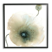 Stupell Industries Modern Poppy Flower Blossom Composition Graphic Art Black Framed Art Print Wall Art, Design by Carol Robinson