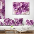 thumbnail image 3 of Designart Purple Amethyst Macro - Abstract Throw Pillow - 18x18, 3 of 4