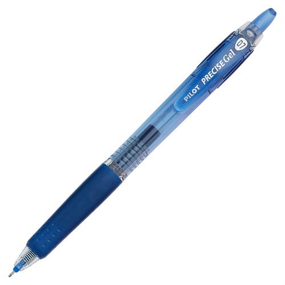 Pilot Precise Gel Fine Retractable BeGreen Pens Fine Pen Point - 0.7 mm Pen Point Size - Needle Pen Point Style - Refillable - Retractable - Blue Gel-based Ink - Translucent Barrel - 12 / Dozen
