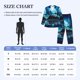 thumbnail image 4 of Fotbe Hawaiian Beach Pirate Moon Pijama de Hombre con Estampado de Manga Larga, Conjunto de 2 Piezas, Ropa de Dormir Suave y Cómoda con Bolsillos-XX-Large, 4 of 7