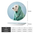 thumbnail image 2 of Bingfone Dog Wrapped in Towel Print Bone China Dinner Decorative Plates,Handmade Ceramic Dinner Plate with Stand for Home Club-10in, 2 of 6