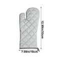 thumbnail image 3 of SLYNSHome Cotton Oven Mitts - Heat Resistance - 7x13 inch - Insulated Gloves with Quilted Liner Oven Gloves for Microwave/Hot Plates Kitchen Gadget, 3 of 6