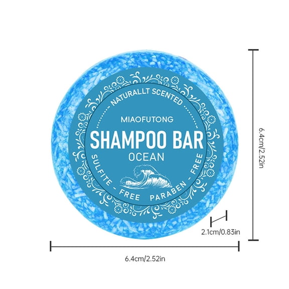 Shampoo Bar for Hair, Hair Soap Bar, Green Mint Shampoo Reduces Hair Frizziness And Makes Hair Smoother 60g