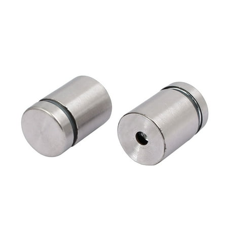 

19mmx25mm Stainless Steel Advertisement Fixing Screws Glass Standoff Pins 10pcs