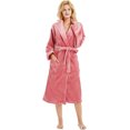 thumbnail image 3 of HEARTNICE Womens Fleece Robes, Plush Long Bathrobe Soft Warm Robes,(Coral Pink,S-M), 3 of 6