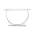 thumbnail image 1 of Benjara BM220321 Contemporain U Forme Verre Canapé Table&44; Argent, 1 of 5