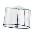 thumbnail image 4 of Colaxi Patio Umbrella Net Sun Protection Mesh Net and Parasol for Garden Summer 300x230cm, 4 of 8