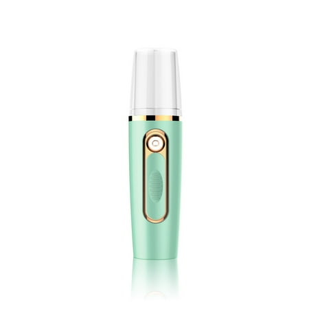 

1111Fourone Mist Face Sprayer 25ML Rechargeable Moisturizing Hydrating Facial Mister Beauty Portable Cooling Skin Care Atomizer Steamer Green