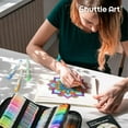 thumbnail image 5 of Shuttle Art 130 Colors Gel Pen with 1 Coloring Book in Travel Case for adults coloring books drawing, 5 of 8