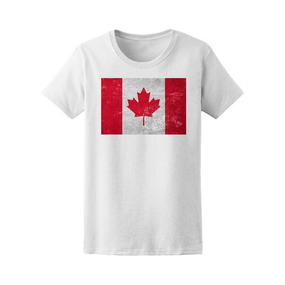 Canada Flag In Grunge Style T-Shirt Men -Image by Shutterstock, Male 4X-Large
