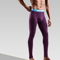 thumbnail image 4 of CEHVOM Men Solid Casual Tight Base High Waist Breathable Keep Warm Ankle-Length Pants, 4 of 5