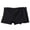 Black, variant on 3 Pack Women's Cotton Underwear Boxer Briefs High Waist Boyshorts Comfort Panties for XL-6XL