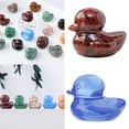 thumbnail image 2 of Aventurines Ducks Statues, Miniature Crystal Sculptures for Home Decoration and Duck Collectors, 2 of 6
