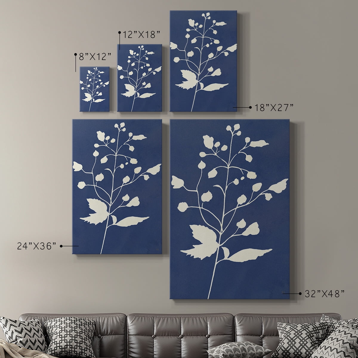 Night Sky Silhouette II Premium Gallery Wrapped Canvas - Ready to Hang