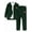 Green, variant on Big Boys Kid Boys Clothes Long Sleeve Corduroy Lapel Shirt & Straight Pants Set 2Pcs Casual Versatile OOTD For Spring Fall 13-14 Years