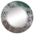 thumbnail image 2 of DESIGN ART Designart 'Sea Waves With Foam Breaking At The Shore' Nautical & Coastal Printed Wall Mirror 24in.x24in., 2 of 5
