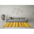 thumbnail image 3 of Ahgly Company Indoor Rectangle Abstract Yellow Modern Area Rugs, 2' x 5', 3 of 4